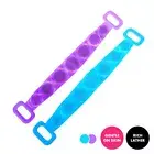 Swosh® Silicone Back & Body Exfoliants Dual Sided With Handles 70cm AU