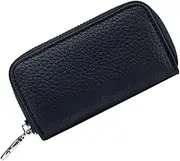 GANAZONO Key Holder Wallet Multi Functional Leather Key Case Pouch for Home Car Keys Durable Key Organizer with Buckle Convenient Stylish Keychain Accessory