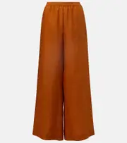 [Eres] Eres Select linen wide-leg pants AU 8 brown