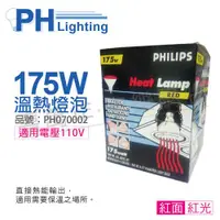 在飛比找ETMall東森購物網優惠-2入 【PHILIPS飛利浦】 175W 110V E27 