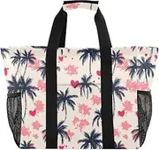 [sanluoli] Tote Bags For Women Collapsable Beach Bags Sandproof with Handles Tote Bag For Car, Palm Tree Anime Valentine, 1 size