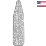 Scorch Resistant Ironing Board Cover and Pad - Grey Swirl - 54" x 13" x 0.25