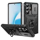For Samsung S25 Ultra S24 FE S23 S22 A55 A35 Ring Holder Phone Case Hybird Cover