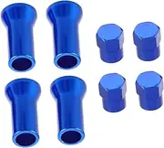 NULYLU 8pcs Aluminum Alloy Tire Valve Caps Metal Valve Stem Covers for Cars Motorcycles Electric Vehicles Easy Installation Durable Lightweight Design
