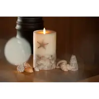 在飛比找蝦皮購物優惠-Luminara貝殼海星象牙白香氛浪漫蠟燭（LED 安全♻️