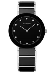 Bering 11435-749 Black Stainless Steel Womens Watch