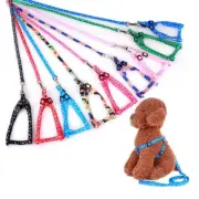 Small Pet Dog Puppy Cat Kitten Harness lead leash included pink blue black red