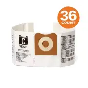 RIDGID Shop Vacuum Attachments Dust Collection Bag quick cleanup White (36-Pack)
