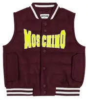 [Moschino Kids] Moschino Kids Logo padded vest Y 14 red