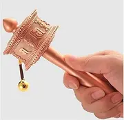 Hand Cranking Buddhist Prayer Wheel Hand Held Prayer Wheel Buddhist Prayer Wheel Wooden Handle Premium Buddha Scriptures Prayer Wheel(Large Size)