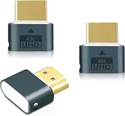 Wowfast HDMI Dummy Plug, HDMI Dongle Virtual Monitor Display Emulator 4K @ 60Hz for Windows Mac OSX Linux (with Indicator Light) Pack of 3