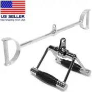 FMTX Home Gym Tricep Cable Attachments: COMBO Flat LAT Bar Row Revolving Handle