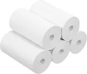 KALLORY Label Thermal Paper Rolls 5 Rolls 57φ30mm*10m White Smooth Printing Paper for Thermal Receipt Printer
