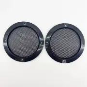 Pair 3" Speaker Cover For Car Audio DJ PA Speaker Black ABS Frame Metal Mesh