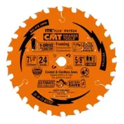 CMT® ITK-Plus™ 7-1/4" x 24-Tooth Framing Circular Saw Blade