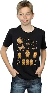 [Absolute Cult] Star Wars Boys Gingerbread Empire T-Shirt Black 7-8 Years