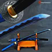 Blue Dragon Fulltang Katana Battle Ready Japanese Samurai Sharp Functional Sword
