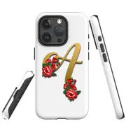 For iPhone 15 Pro Max Case, Shielding Cover, Letter A