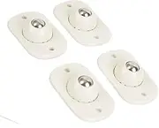 4PCS Self Adhesive Mini Swivel Caster Wheels, 360°Rotation Universal Wheel,Paste Type Ball Caster for Small Furniture Various Storage Boxes