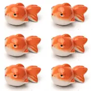 6x Garden Round 7.5cm Floating Goldfish Outdoor Ornament Yard Patio Decor Medium