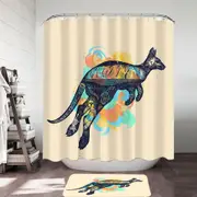 Nautical Kangaroo Shower Curtain