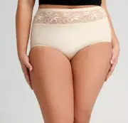 TS TAKING SHAPE plus sz 16-20-22-24 Lacey Bonded Leg Brief underwear undies NWT!