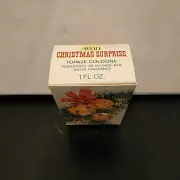 Avon Christmas Surprise Cologne Topaze Full in Box
