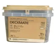10lbs. 2-1/2in. DECKMATE COMPOSITE DECK SCREWS for TREX FIBERON TIMBERTECH BOARD