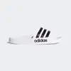 【adidas 愛迪達】Adidas ADILETTE CLOUDFOAM SLIDES 男女款白黑色涼拖鞋-NO.AQ1702