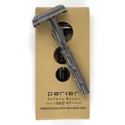 Parker Safety Razor 22r + 5 Parker DE Blades. EXPRESS POST