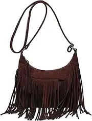 [Hailong Ming] Shoulder Bag with Tassel, Modern, for Travel, Vacation, Beach, Outdoor