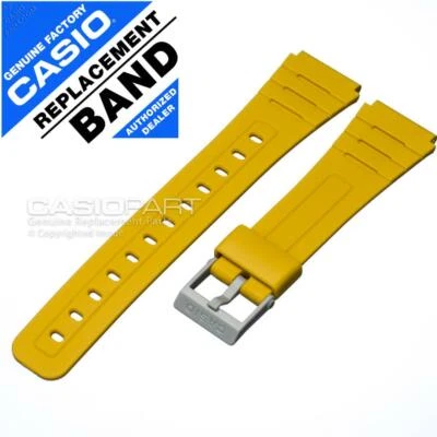 GENUINE CASIO Yellow 18-MM Watch Strap Band for F-91 F-91WC F-91WC-9A 10361916