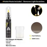 Touch Up Paint For Piaggio All Models 114/A Marrone Onix With Polish Paste