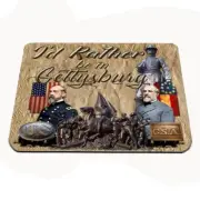 I'd rather be in Gettysburg Lee and Meade American Civil War themed mouse pad