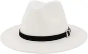 [Generic] Nachos Hat with Men Women Outbacks Belt Wide Hat Hats Vintage Buckle Baseball Caps Cap Cap White