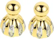 VALICLUD 2pcs Travel Refillable Glass Perfume Bottles with Spiral Seal and Roller Ball Leakproof Design for Essential Oils and Fragrances Durable and Portable Decorative Containers