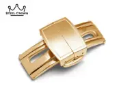 For PATEK PHILIPPE Clasp Buckle AQUANAUT Watch Leather Rubber Strap Yellow Gold