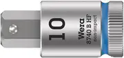 Wera 8740 B HF 3/8-Inch Drive Hex-Plus Bit Socket with Holding Function, 10 mm Tip Size x 38.5 mm Length