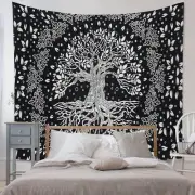 Tapestry Wall Hanging Home Decor Tree of Life Art Hippie Bohemian Twin Bedspread
