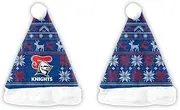 Newcastle Knights NRL Rugby League Mens Adults Ugly Sweater Xmas Santa Hat