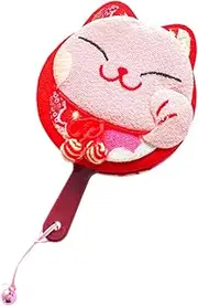 [Ipetboom] 1pc Mirror Ladies Wallet Japandi Decor Japanese Portable Vanity Ladies Purse Pocket Wallet Clear Wallet Cartoon Wallet Handheld Travel Accessories Japanese-Style