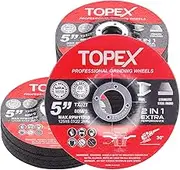 TOPEX 25PCS 125x 6.0 x 22.23mm Grinding Discs Wheels Steel Inbox Angle Grinder