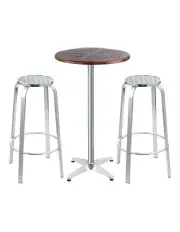 [Gardeon] Outdoor Bistro Set Bar Table Stools