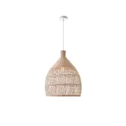 Lexi Lighting Natural Shanen Rattan Pendant Light 42cm
