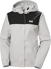 [Helly Hansen] Helly-Hansen W Vancouver Rain Jacket - Waterproof, Breathable Women's Jacket, Lightweight Outdoor Rain Jacket, 823 Nimbus Cloud, Large
