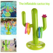 Cactus Swimming Pool Throwing Rings Games Inflatable Pool Hoops Toys qrndu