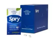 Xlear Spry Xylitol-Sugar-Free-Gum-Peppermint- 12pk 55 Bag Exp. 10/25