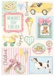 Stamperia Rice Paper Sheet A4-Accessories, Day Dream - 6 Pack