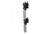 Atdec Freestanding heavy duty dual vertical monitor mount SILVER