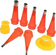 1 Set Stainless Steel Silicone Nozzle Tool Set Caulking Tips Caulk Tips Caulking Nozzle Applicator Caulk Tool Caulking Finisher Grout Sealer Applicator Caulking Kit